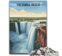 Puzzle da 2000 pezzi delle maestose Cascate Vittoria per adolescenti e adulti, sfida difficile antistress per la decorazione della casa per 14+ 2000 pezzi (70x100cm)