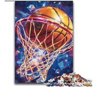 Puzzle da 2000 pezzi di basket sportivo per adolescenti, attività per famiglie con poster abbinato e foglio di quiz per età 14+ (70x100cm)