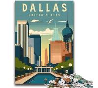 Puzzle da 2000 pezzi di Dallas, Texas, Stati Uniti, per adolescenti, adatti dai 14 anni in su, per il divertimento in famiglia È l'ideale come regalo per tutta la famiglia 2000 pezzi (70x100cm)