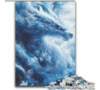 Puzzle da 2000 pezzi "Drago di ghiaccio" per adulti e adolescenti, perfetto per trascorrere il tempo in casa e migliorare l'amore tra coppie (70x100cm)