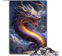 Puzzle da 2000 pezzi "Drago fantasy cosmico" per adulti e adolescenti, per ammazzare il tempo durante le vacanze e migliorare l'amore tra coppie (70x100cm)