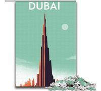 Puzzle da 2000 pezzi Dubai City Emirati Arabi Uniti Viaggio, per età 14 e oltre Ogni pezzo è unico - Gioco divertente e stimolante per tutta la famiglia Ottimo regalo 70x100cm