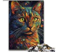 Puzzle da 2000 pezzi "Gatti spaziali colorati" per adulti e ragazzi, collezione di giocattoli, giochi intellettuali e artisti, belle arti (70x100cm)