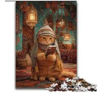 Puzzle da 2000 pezzi "Gatto astratto" per adulti e adolescenti, sfida difficile antistress per la decorazione della casa per 14+ anni (70x100cm)