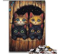 Puzzle da 2000 pezzi "Gatto nella buca dell'albero" per adulti e ragazzi, collezione di giocattoli e giochi intellettuali, belle arti (70x100cm)