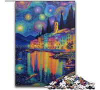Puzzle da 2000 pezzi "Italia sotto il cielo notturno" per adulti e ragazzi, antistress, per ammazzare il tempo durante le vacanze e per rafforzare l'amore tra coppie (70x100cm)