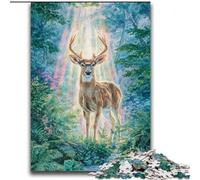 Puzzle da 2000 pezzi Jungle Deer per adolescenti, interessante riduzione dello stress e interazione genitore-figlio (70x100cm)