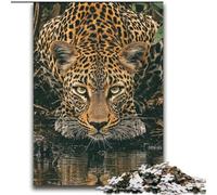 Puzzle da 2000 pezzi "Leopardo nella giungla" per adulti e adolescenti, aiuta il cervello a esercitare i giocattoli che creano dipendenza e coltivano la pazienza, decorazione perfetta (70x100cm)