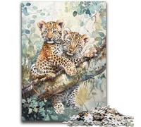 Puzzle da 2000 pezzi "Leopardo sull'albero" per adolescenti, gioco stimolante, ideale come regalo per tutta la famiglia (70X100cm)