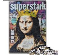 Puzzle da 2000 pezzi "Monna Lisa Is Funny" per adulti e adolescenti, interessante strumento per ridurre lo stress e favorire l'interazione genitore-figlio (70x100cm)