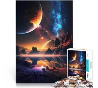 Puzzle da 2000 pezzi per adolescenti Alba sul pianeta Cosmos Giocattoli da gioco per regalo di famiglia Migliorare l'amore tra le coppie 70x100cm