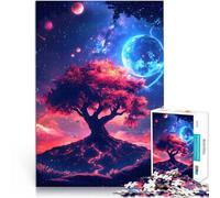 Puzzle da 2000 pezzi per adolescenti Albero Cosmico della Vita Spazio Pianeti Natura Paesaggio Gioco a quiz Regalo di compleanno 70x100cm