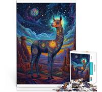 Puzzle da 2000 pezzi per adolescenti Alpaca colorata Giocattoli educativi per l'apprendimento Giochi per famiglie grande regalo 70x100cm