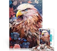 Puzzle da 2000 pezzi per adolescenti aquila calva tra i fiori Giocattoli per l'intrattenimento in famiglia gioco di sfida unico 70x100cm