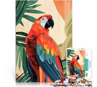 Puzzle da 2000 pezzi per adolescenti Ara scarlatta nel paradiso tropicale Gioco a quiz Ogni pezzo è unico - Gioco divertente e stimolante per tutta la famiglia 70x100cm