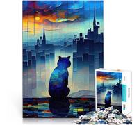 Puzzle da 2000 pezzi per adolescenti Arte classica del gatto 4 Per il divertimento in famiglia con poster abbinato e foglio di quiz 70x100cm