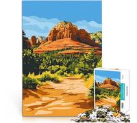 Puzzle da 2000 pezzi per adolescenti Arte delle rocce rosse di Sedona, Arizona Giocattoli da gioco Gioco educativo per compleanno e Natale 70x100cm