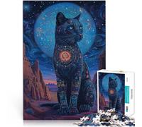Puzzle da 2000 pezzi per adolescenti Arte fantasy della Pantera Nera sfida educativa Ogni pezzo è unico - Gioco divertente e stimolante per tutta la famiglia 70x100cm