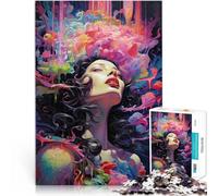 Puzzle da 2000 pezzi per adolescenti Arte psichedelica Gioco di famiglia antistress sfida difficile Regalo di compleanno, regali, arte murale 70x100cm