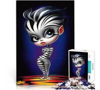 Puzzle da 2000 pezzi per adolescenti Arte stravagante della ragazza zebra apprendimento educativo Collezione di artisti, Belle arti 70x100cm