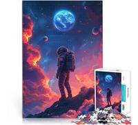 Puzzle da 2000 pezzi per adolescenti Astronauta nello spazio giocattoli educativi per l'apprendimento Migliorare l'amore tra le coppie 70x100cm