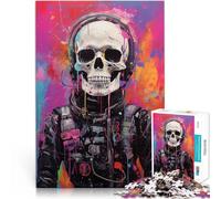 Puzzle da 2000 pezzi per adolescenti Astronauta scheletro Giochi educativi Decorazione della casa Lista dei desideri con Babbo Natale 70x100cm