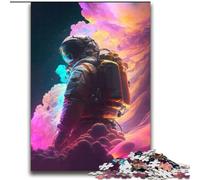 Puzzle da 2000 pezzi per adolescenti Astronauta tra le nuvole Gioco per famiglie Antistress Sfida difficile Regali di Babbo Natale segreto 70x100cm