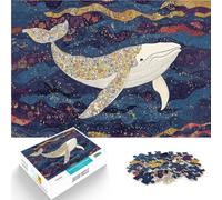 Puzzle da 2000 pezzi per adolescenti Balena bianca in vortici Giocattolo educativo antistress offerte come regali per tutta la famiglia 70x100cm