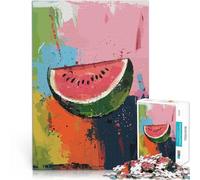 Puzzle da 2000 pezzi per adolescenti Bandiera con simbolo di anguria Difficile Duro Attività divertenti a casa, regali di compleanno, regali di viaggio, 70x100cm