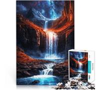 Puzzle da 2000 pezzi per adolescenti Cascata maestosa per il giocattolo di sfida del gioco educativo Collezione di artisti, Belle arti 70x100cm