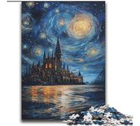 Puzzle da 2000 pezzi per adolescenti Castello sotto le stelle Difficile da completare ma divertente e umoristico compleanni e anniversari 70x100cm
