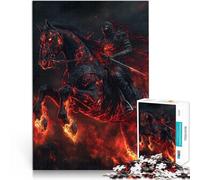 Puzzle da 2000 pezzi per adolescenti Cavalleria del Guerriero Oscuro Rompicapo con pezzi completamente interconnessi di forma casuale 70x100cm