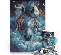 Puzzle da 2000 pezzi per adolescenti Cavallo di fantasia Per il divertimento in famiglia con pezzi completamente interconnessi di forma casuale 70x100cm