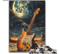 Puzzle da 2000 pezzi per adolescenti Chitarra sulla luna Divertimento in famiglia Attività divertenti a casa, regalo di compleanno, regali di viaggio, per ragazzi dai 14 anni in su 70x100cm