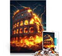 Puzzle da 2000 pezzi per adolescenti Colosseo in pietra Allena il tuo cervello e le tue mani Migliorare l'amore tra le coppie 70x100cm