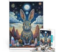 Puzzle da 2000 pezzi per adolescenti Coniglietto colorato Giocattoli di gioco impegnativi con pezzi completamente interconnessi di forma casuale 70x100cm