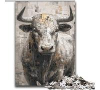 Puzzle da 2000 pezzi per adolescenti, dipinto a olio di toro, antistress, sfida difficile, ogni pezzo è unico, gioco divertente e stimolante per tutta la famiglia, 70x100cm