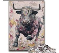 Puzzle da 2000 pezzi per adolescenti, dipinto a olio di toro, giochi educativi, decorazione per la casa, collezione di artisti, belle arti, 70x100cm