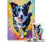 Puzzle da 2000 pezzi per adolescenti Dipinto di Border Collie Giocattoli per l'intrattenimento in famiglia Regalo di opere d'arte 70x100cm