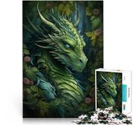 Puzzle da 2000 pezzi per adolescenti Drago della foresta fantastica Gara di velocità delle mani Adatto per la decorazione del desktop 70x100cm