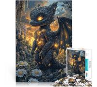 Puzzle da 2000 pezzi per adolescenti Drago di pietra nel prato Sfida di gioco educativo giocattolo Giocattoli per la decorazione della casa 70x100cm