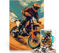 Puzzle da 2000 pezzi per adolescenti Dune di sabbia per motocross Gara di velocità delle mani Gioco educativo per compleanno e Natale 70x100cm