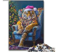 Puzzle da 2000 pezzi per adolescenti e adulti Gioco educativo per famiglie "Tigre sul divano" Ideale come regalo per tutta la famiglia, dai 14 anni in su, 70x100cm