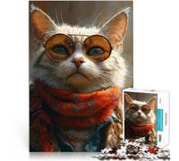 Puzzle da 2000 pezzi per adolescenti Elegante felino sofisticato Gioco a quiz Decorazione murale Regali unici per compleanno e Natale 70x100cm