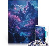 Puzzle da 2000 pezzi per adolescenti Fantasia al neon giapponese Regali di giochi impegnativi Adatto per la decorazione del desktop 70x100cm