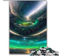 Puzzle da 2000 pezzi per adolescenti, fantasia colorata, buco nero cosmico, giochi educativi, decorazione per la casa, collezione di artisti, belle arti 70x100cm