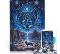 Puzzle da 2000 pezzi per adolescenti Fantasia del lupo Difficile da completare ma divertente e umoristico gioco di sfida unico 70x100cm