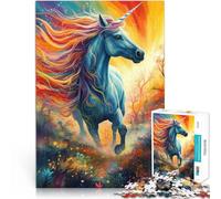 Puzzle da 2000 pezzi per adolescenti Fantasia di cavallo unicorno Giocattoli fai da te Ogni pezzo è unico - Gioco divertente e stimolante per tutta la famiglia 70x100cm