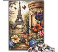 Puzzle da 2000 pezzi per adolescenti, farfalle, fiori, Eiffel, gioco stimolante, giocattoli, offerte come regali per tutta la famiglia, dai 14 anni in su, 70x100cm