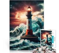 Puzzle da 2000 pezzi per adolescenti Faro del guardiano del porto Difficile e sfidante Decorazione murale Regali unici per compleanno e Natale 70x100cm